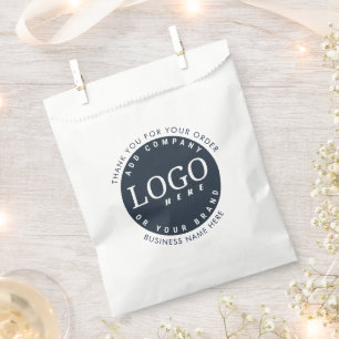 Sachets En Papier Logo d'entreprise personnalisé minimaliste moderne