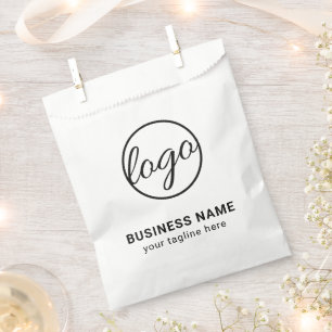Sachets En Papier Logo d'entreprise simple de marque personnalisée