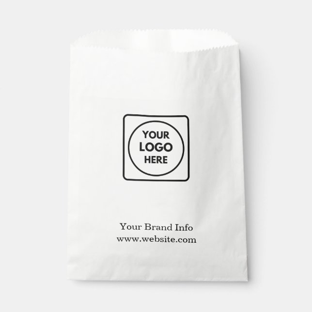 Sachets En Papier Logo d'entreprise | Swag promotionnel professionne (Devant)