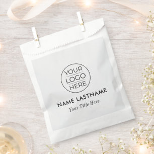 Sachets En Papier Logo Rond Moderne Personnalisé pour Entreprise