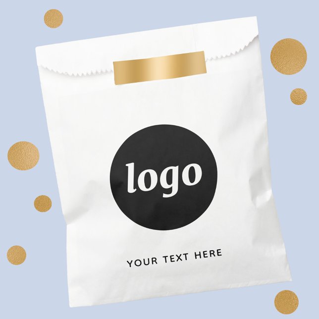 Sachets En Papier Logo Simple Avec Entreprise Texte (Logo custom text business promotional packaging paper bag)