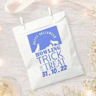 Sachets En Papier Loups en neige, Happy Halloween