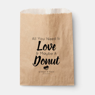 Sachets En Papier Love Donut Traiter mariage Favor sac