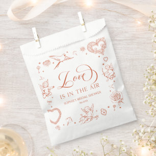 Sachets En Papier Love Is In The Air Saint-Valentin Bridal Shower