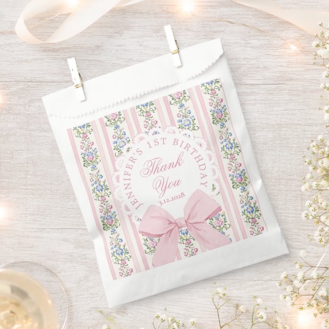 Sachets En Papier Love Shack Fancy One Floral Coquette Bow Anniversa (Coupé)