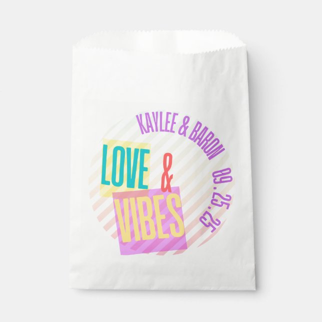 Sachets En Papier Love & Vibes Mariage Branding (Devant)