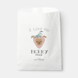 Sachets En Papier LOVE YOU BERRY BEAUCOUP Funny Valentine Chien