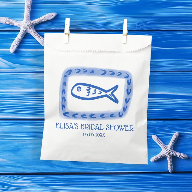 Sachets En Papier LoveNotes from Sea Cute Fish CUSTOM Fête des marié (LoveNotes from Sea Cute Fish CUSTOM Bridal Shower Favor Bag
)