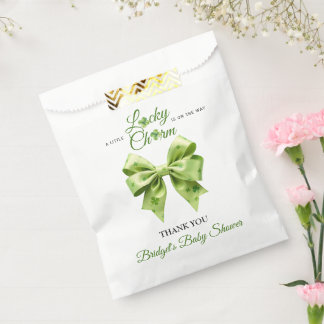 Sachets En Papier Lucky charme Merci baby shower de trèfle irlandais