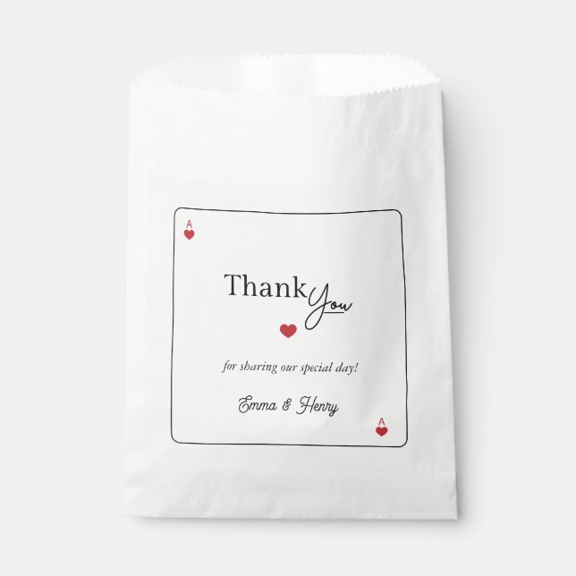 Sachets En Papier Lucky in Love Wedding  (Devant)