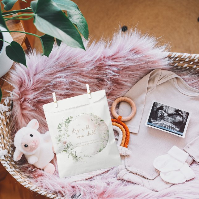 Sachets En Papier Lune | Baby shower Hippie Boho (Créateur téléchargé)