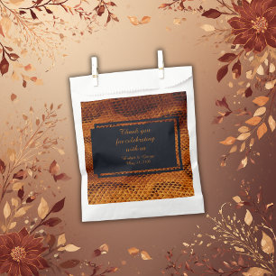 Sachets En Papier luxueux animal en peau de serpent sauvage mariage