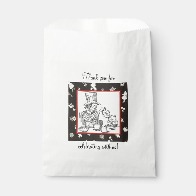 Sachets En Papier Mad Hatter et Dormouse (Devant)