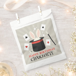 Sachets En Papier Magicien Show Magicien Enfants Anniversaire Nom pe