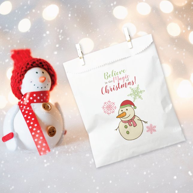 Sachets En Papier Magie de Noël Snowman (Créateur téléchargé)