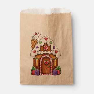 Sachets En Papier Maison en pain d'épices Cottage Favoriser Sac