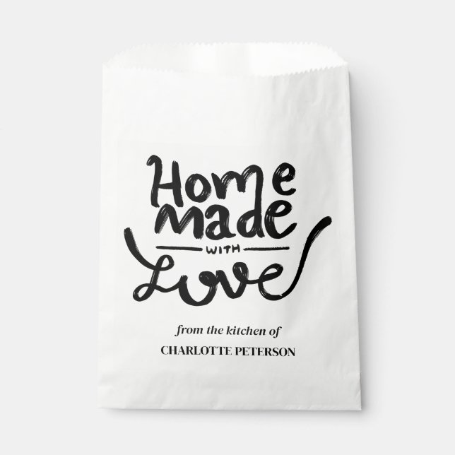 Sachets En Papier Maison Fabriquée Avec Sac En Papier Amoureux (Devant)