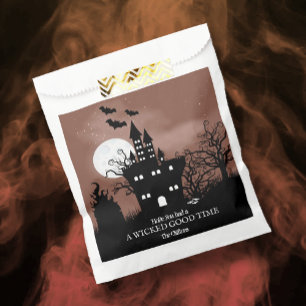Sachets En Papier Maison hantée d'Halloween