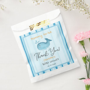 Sachets En Papier Maman futur bébé baleine mignonne Shower