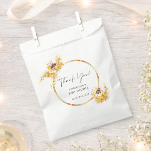 Sachets En Papier Maman to Bee Honey Fleur sauvage Baby shower