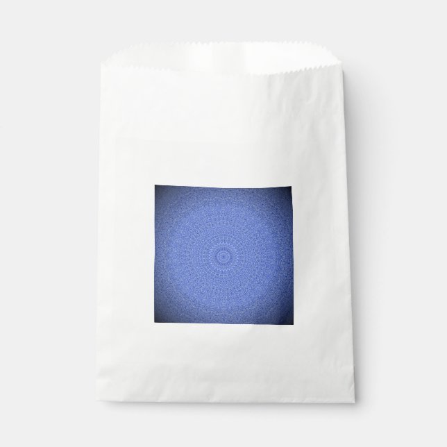 Sachets En Papier Mandala bleu (Devant)