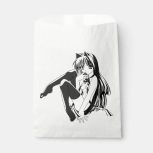 Sachets En Papier Manga, Neko Catgirl Furry Kawaii Loli