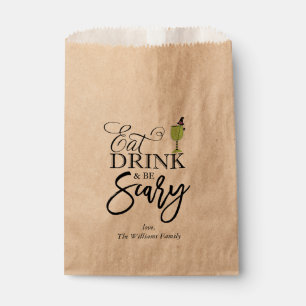 Sachets En Papier "Mange, bois et fais peur" Halloween Party