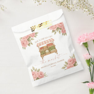 Sachets En Papier Marché Frais Mariage Fête de Fiançailles de la Mar