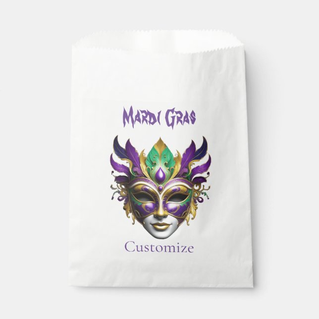 Sachets En Papier Mardi Gras Masque Thunder_Cove (Devant)