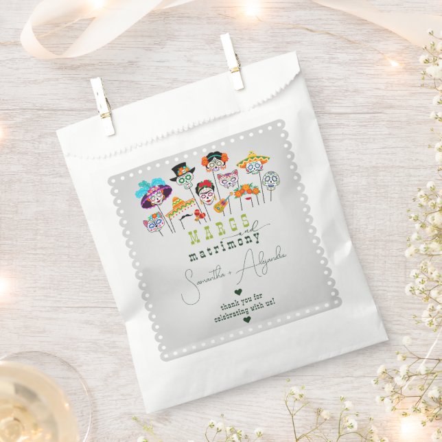 Sachets En Papier Margs & Mariage Fiesta Mexicaine Couples Douche (Coupé)