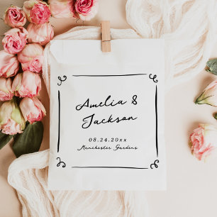 Sachets En Papier Mariage à main fantaisiste