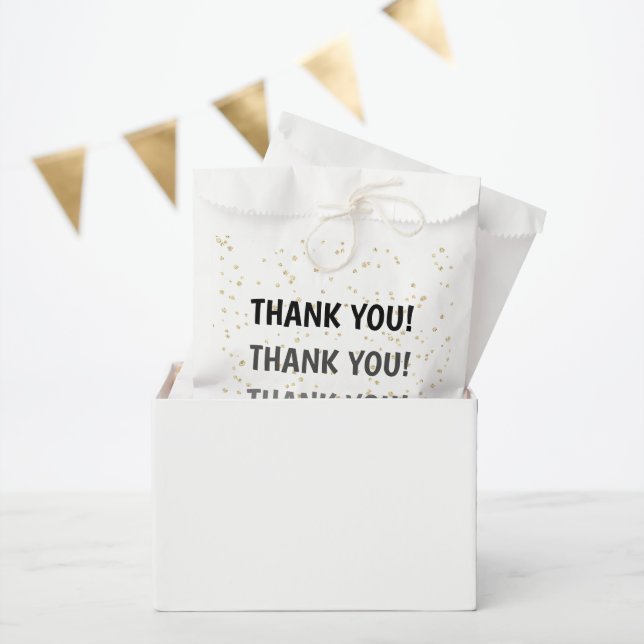 Sachets En Papier Mariage Anniversaire Parties scintillant d'or Merc (Fête)