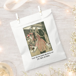 Sachets En Papier Mariage Art Déco Vintage, Première Danse des Jeune