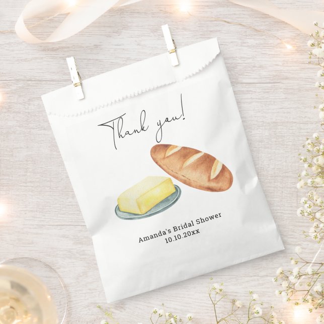 Sachets En Papier Mariage Beurre Ensemble Shower de Mariée  (Coupé)