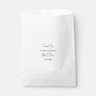 Sachets En Papier Mariage blanc classique