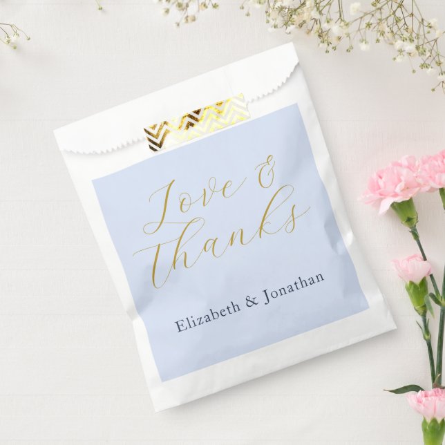 Sachets En Papier Mariage bleu opulent (Scellé)