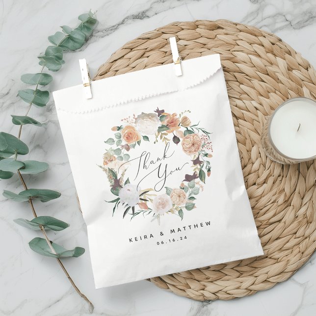 Sachets En Papier Mariage Boho Blooms ou Merci d'événements (Créateur téléchargé)