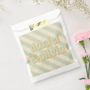 Sachets En Papier Mariage Boho Super coloré rétro