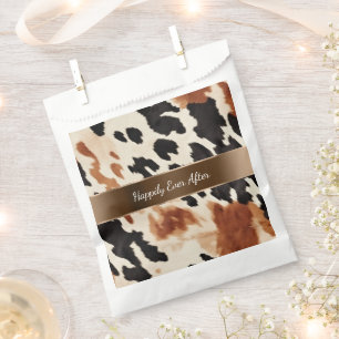 Sachets En Papier Mariage Brown à la crème noire