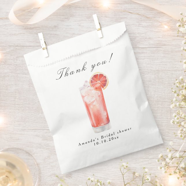 Sachets En Papier Mariage Citron Cocktail (Coupé)