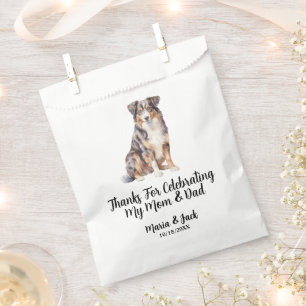 Sachets En Papier Mariage Cocktail animal de compagnie Berger Austra
