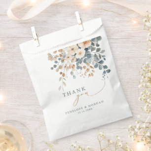 Sachets En Papier Mariage d'aquarelle florale moelleuse