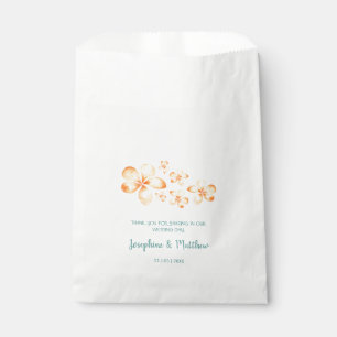 Sachets En Papier Mariage d'aquarelle Island Plumeria
