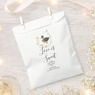 Sachets En Papier Mariage de canard colvert fleur sauvage
