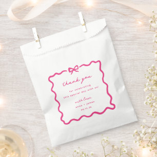 Sachets En Papier Mariage de charpente à mâchoires dessinées de coul