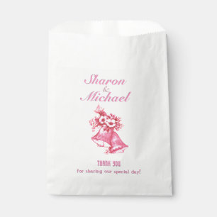 Sachets En Papier Mariage de cloches roses