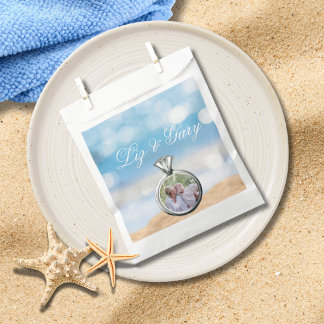 Sachets En Papier Mariage de destination de la plage