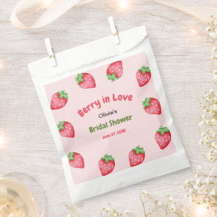 Sachets En Papier Mariage de fraises roses et rouges Berry in Love