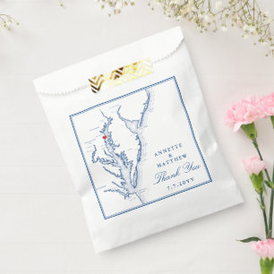 Sachets En Papier Mariage de la baie Annapolis Chesapeake