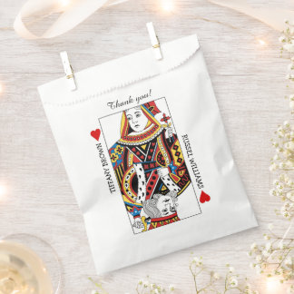 Sachets En Papier Mariage de la reine et du roi des coeurs